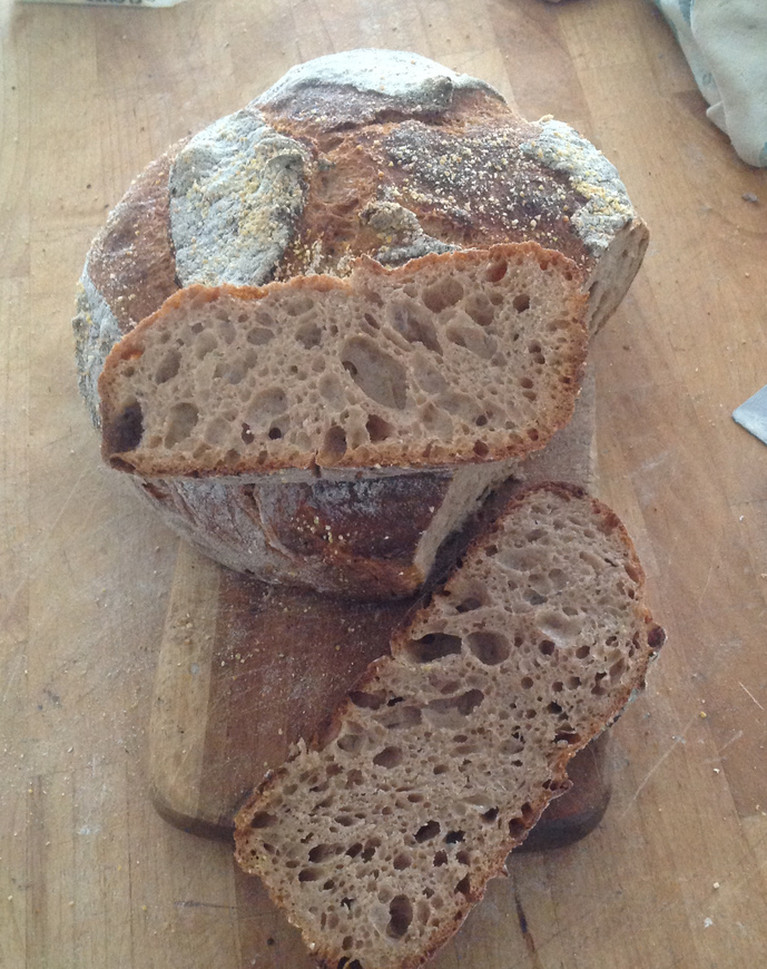 Finished loaf, 8 hours out of the oven.